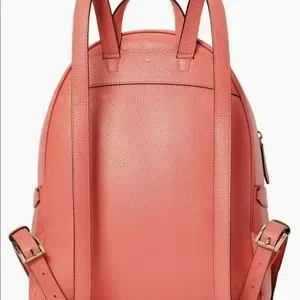 Kate Spade Day Pack Medium Backpack Pebble Leather Peach Melba New New Kate Spade Day Pack Medium Backpack Pebble Leather Peach  main image 2